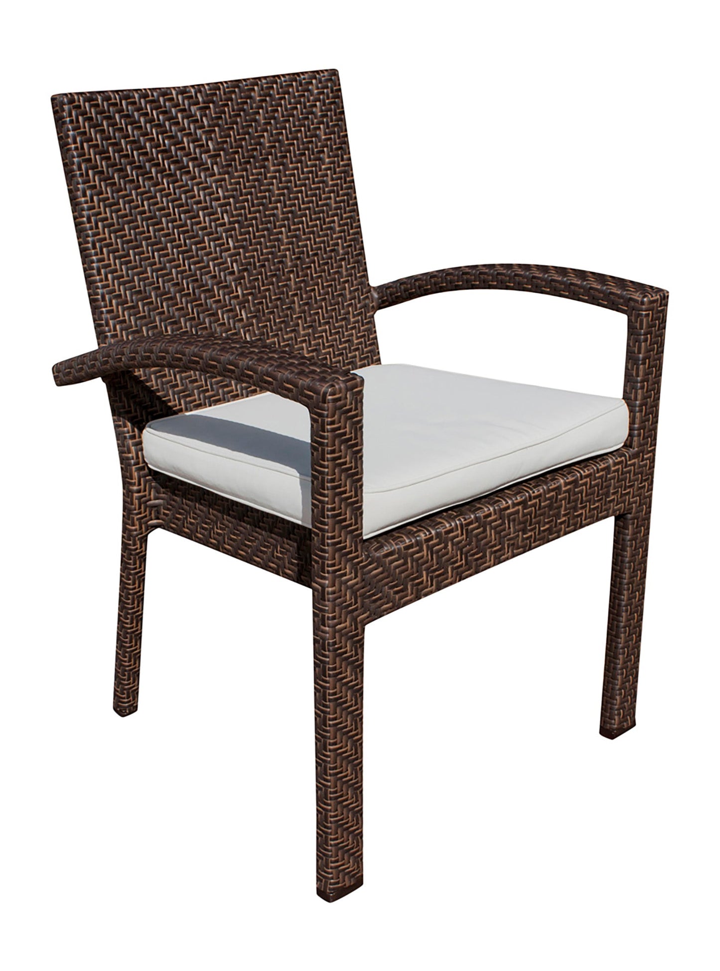 Atlantis 5-Piece Square Dining Arm Chair Set with Cushions