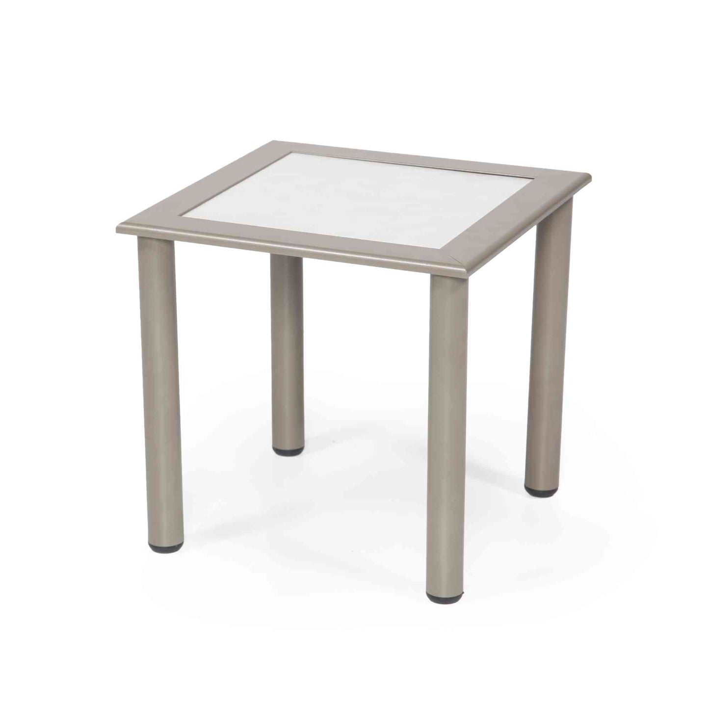 Odessa End Table - Capuccino Hpl - White