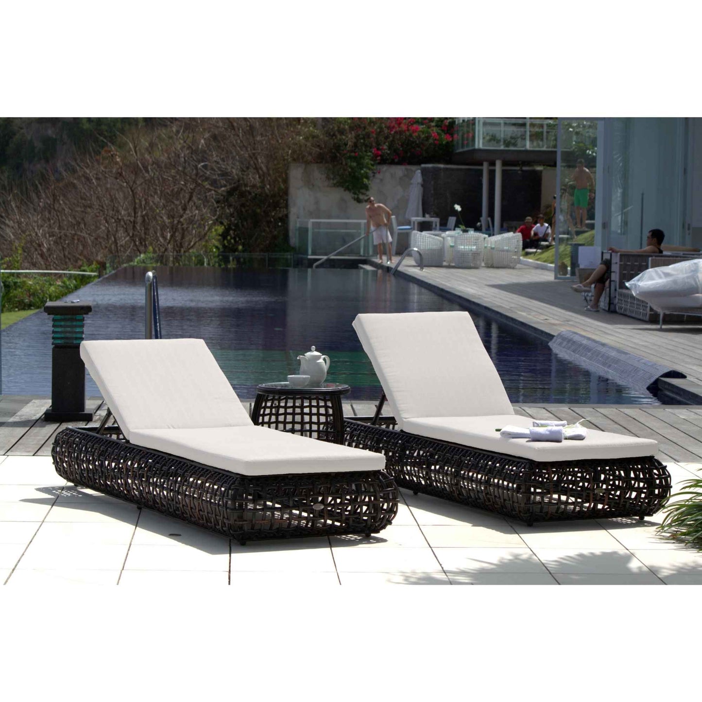 Dynasty Chaise Lounger with Sunbrella Cushion