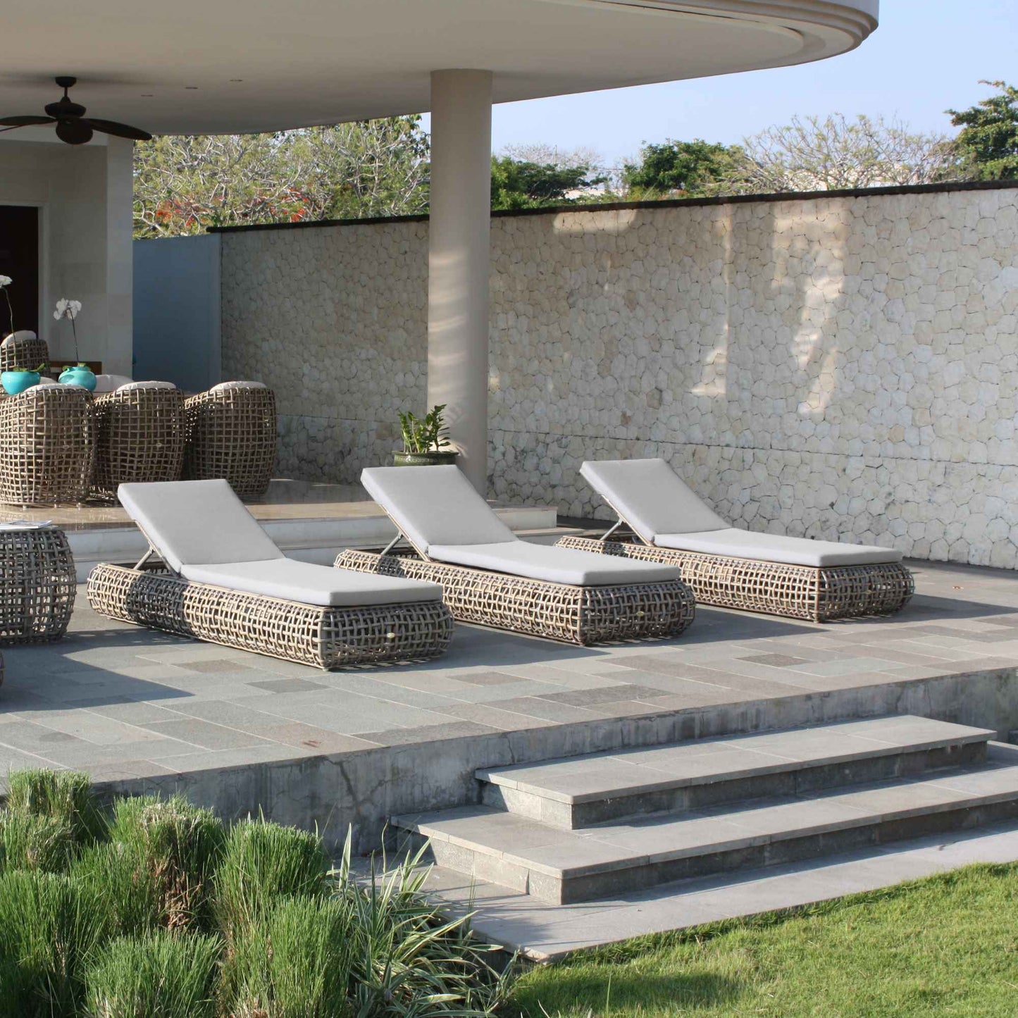 Dynasty Chaise Lounger with Sunbrella Cushion