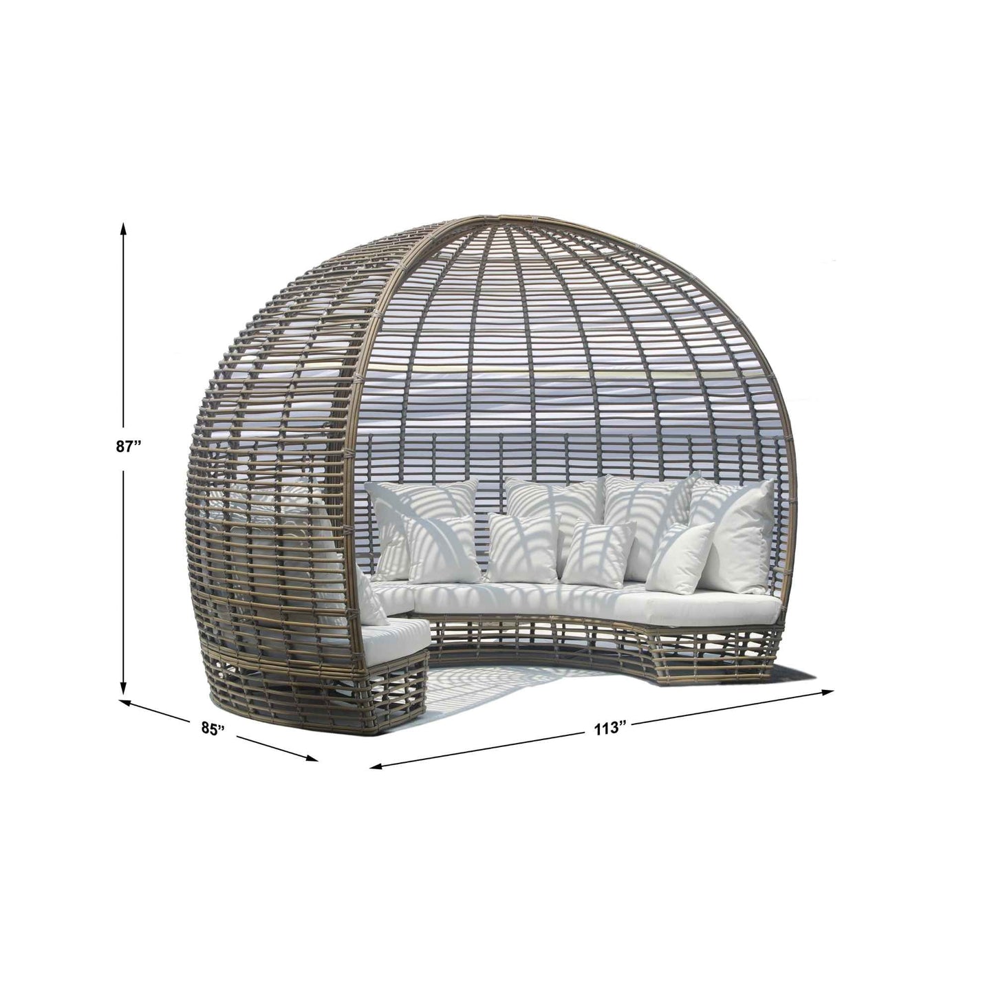 Nexus Daybed with Table and Sunbrella Cushions