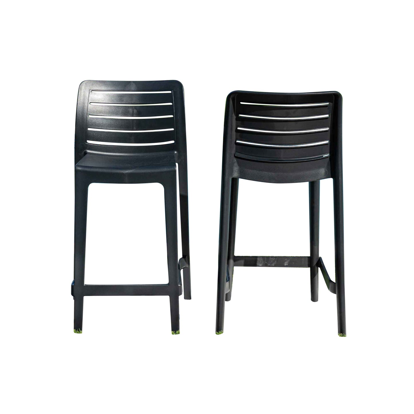 Leva Set of 2 Counterstools - Anthracite