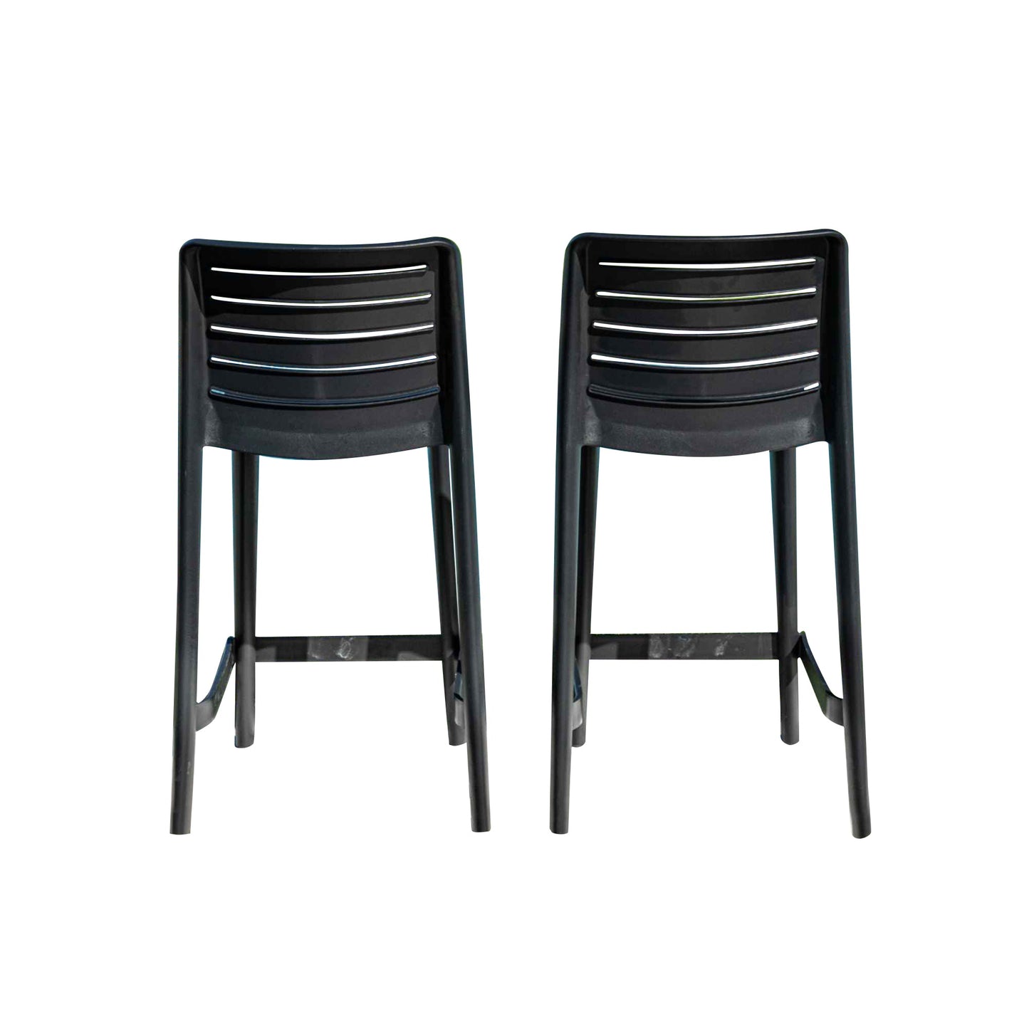 Leva Set of 2 Counterstools - Anthracite