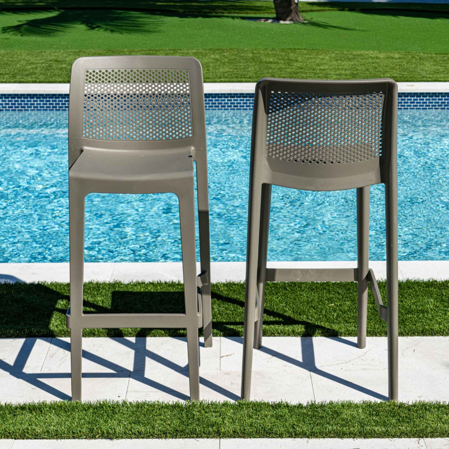 Lisa Set of 2 Barstools - Cappucino